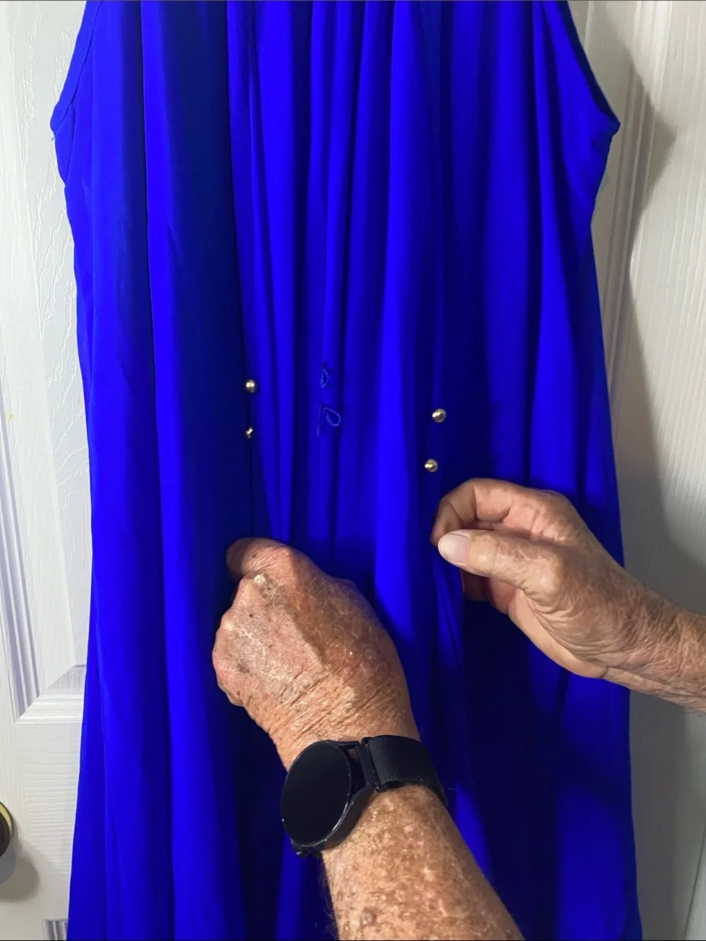 GB girls Royal Blue Spaghetti-Strap Mini Dress Size XLarge Girls.